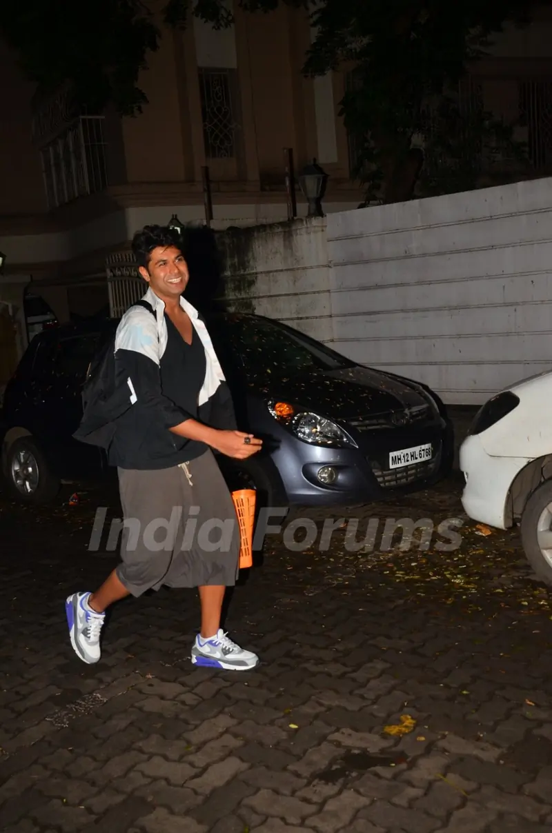 Kunal Rawal snapped at Morani house