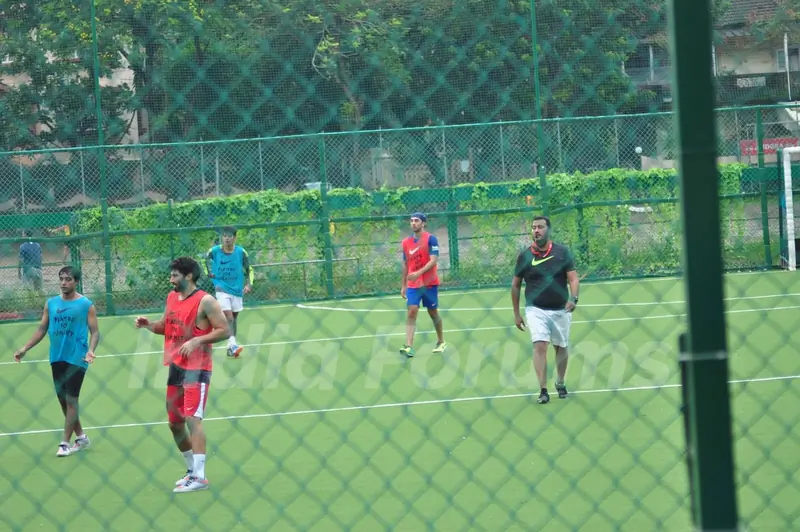 Ranbir Kapoor and Aditya Roy Kapur snapped at soccer match
