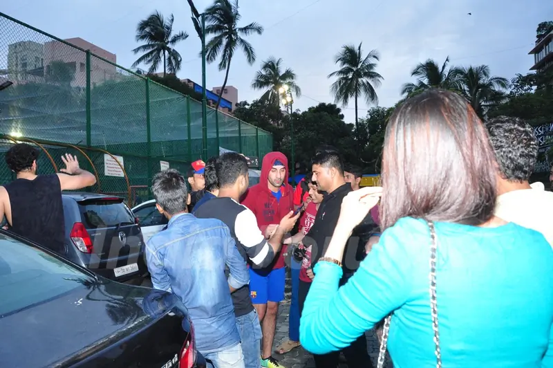 Ranbir Kapoor snapped at soccer match
