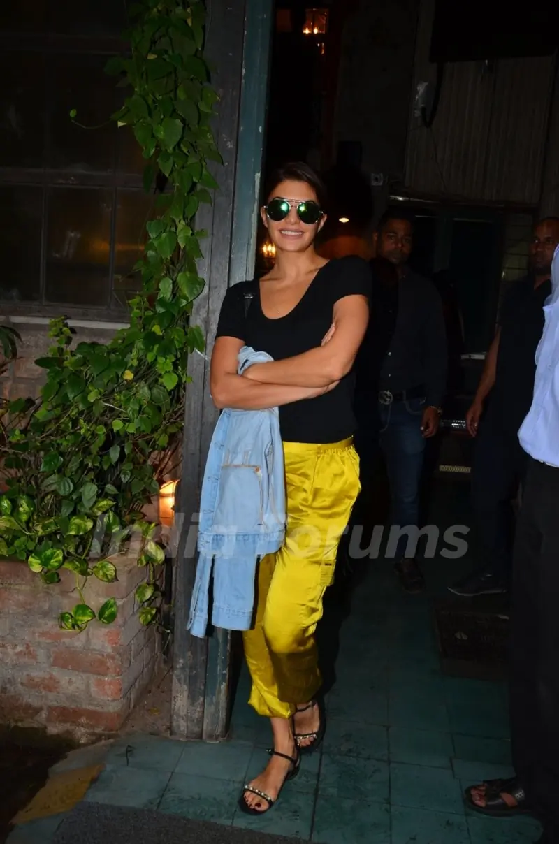 Jacqueline Fernandes promotes 'Dishoom'