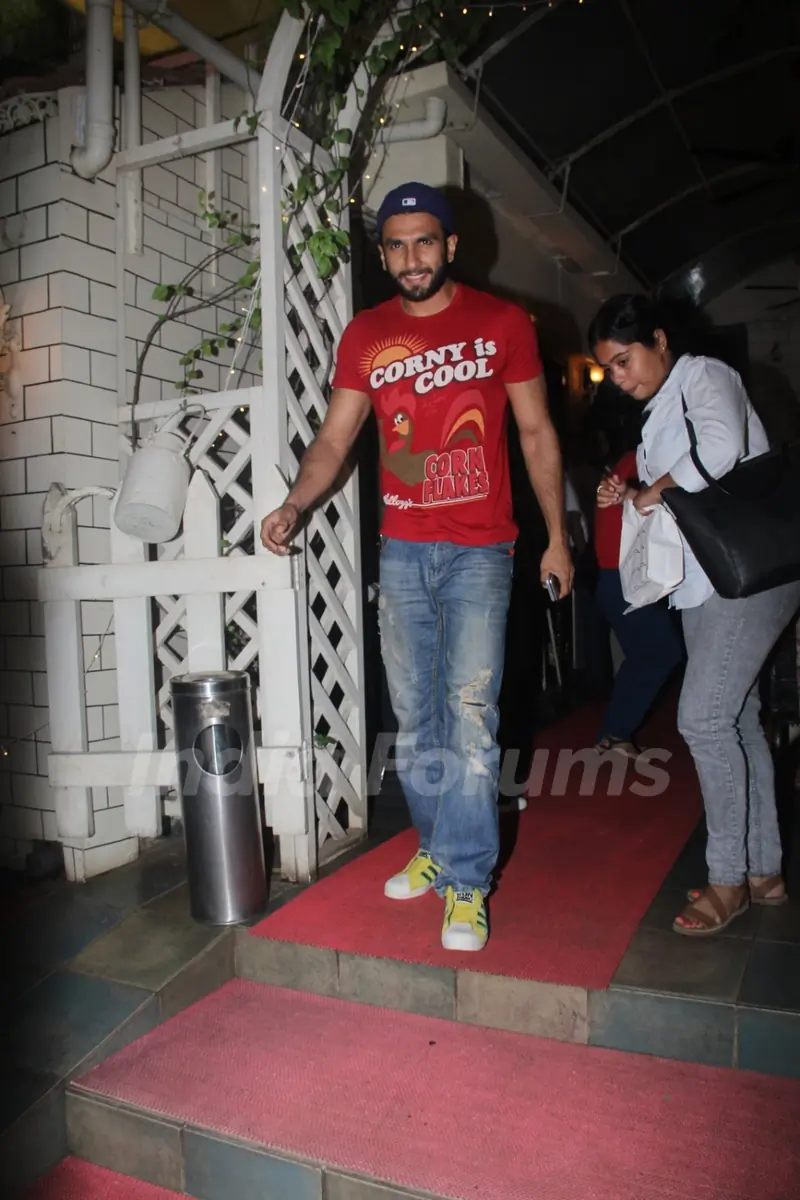Ranveer Singh snapped in Bandra