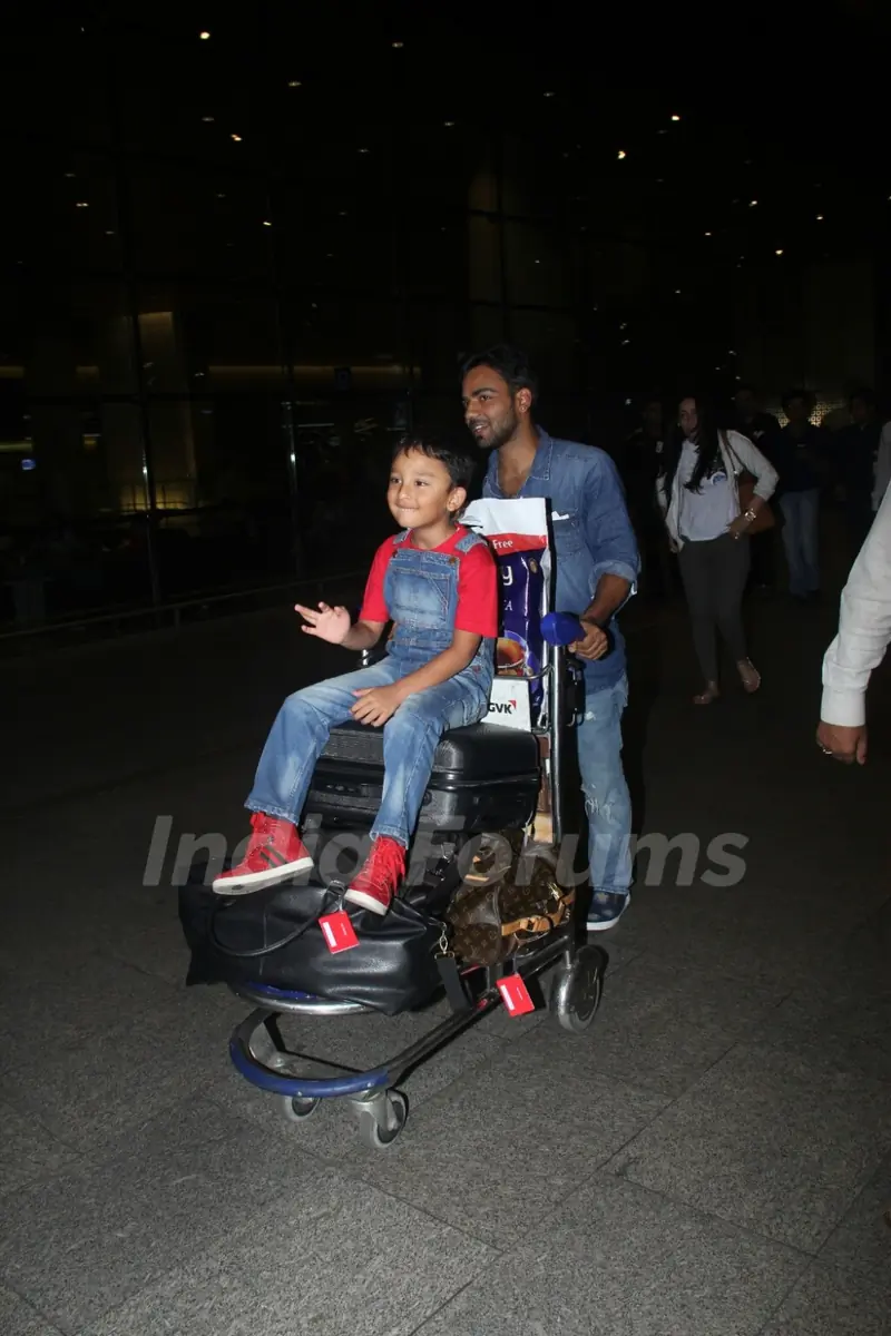 Sanjay Dutt's son spotted at airport!