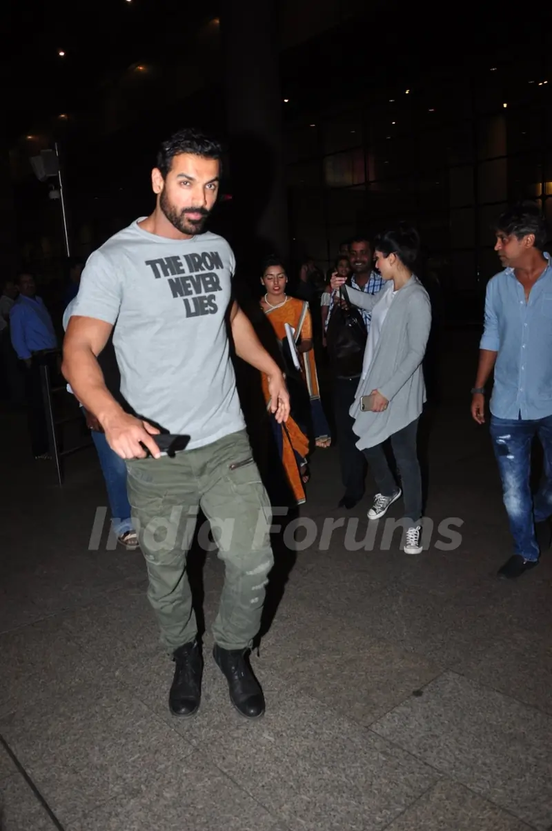 John Abraham snapped at airport!