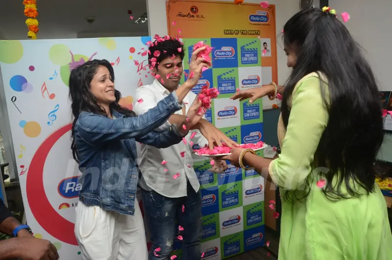 Allu Sirish and Lavanya Tripati Promotes tollywood movie 'Srirasthu Subhamasthu' at Radio City