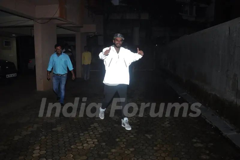 Ranveer Singh snapped in anti-pap jacket