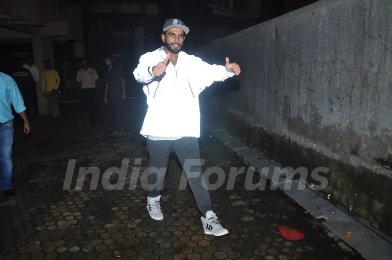 Ranveer Singh snapped in anti-pap jacket