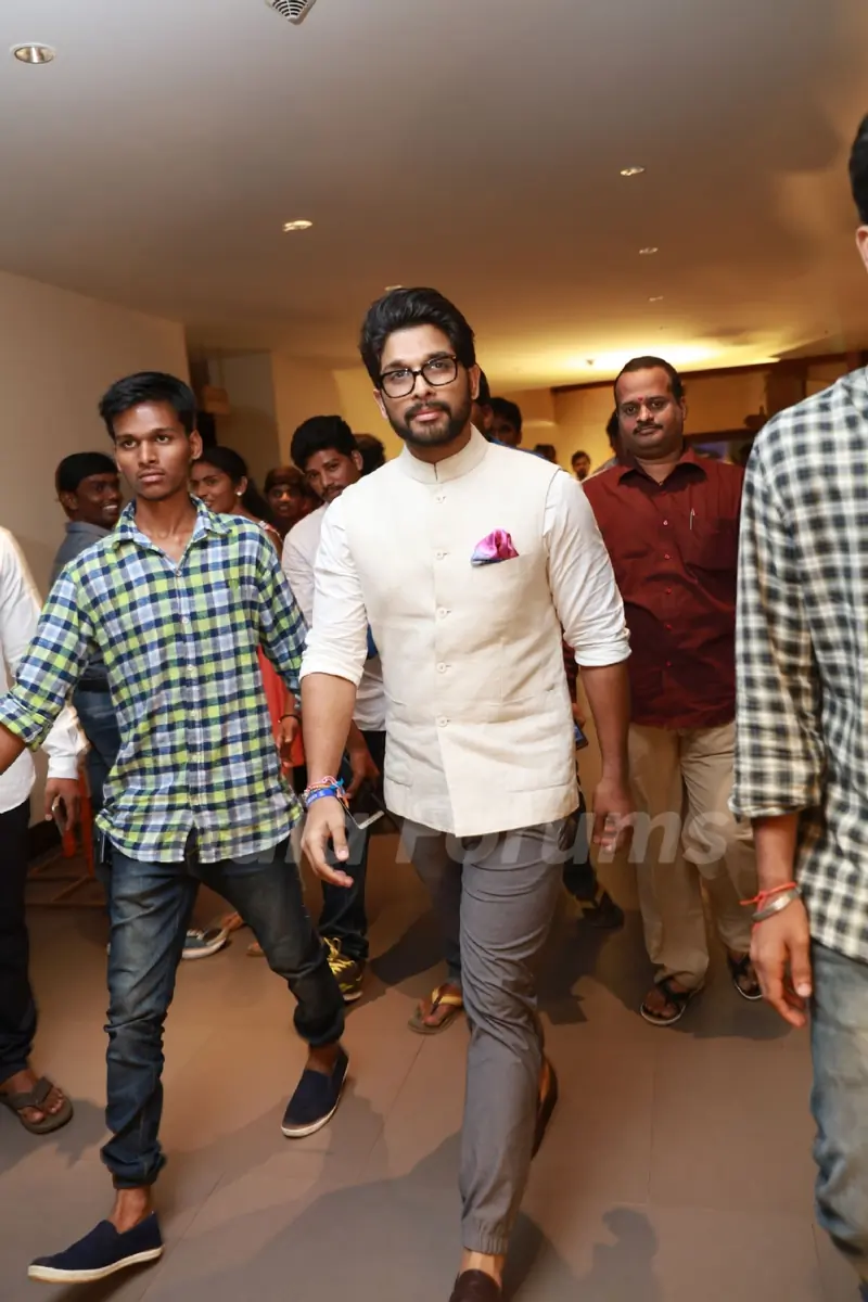 Allu Arjun at Krish-Ramya's Wedding Reception