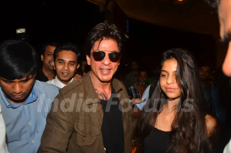 Shah Rukh Khan and Suhana Khan snapped