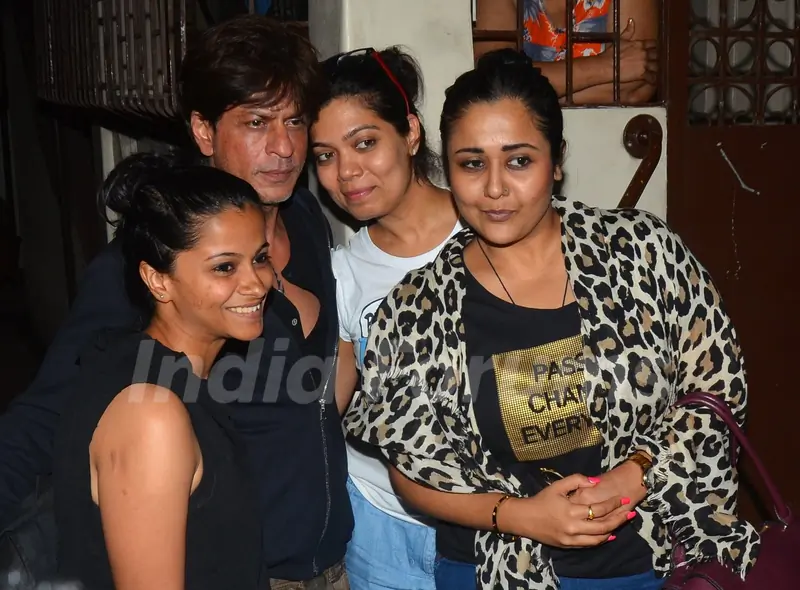 Actor Shah Rukh Khan snapped at recording studio