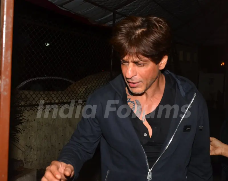 Shah Rukh Khan snapped at recording studio