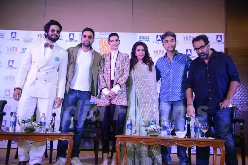 Abhay Deol, Ali Fazal, Diana Penty and Krishika Lulla at Press Meet of 'Happy Bhag Jayegi'