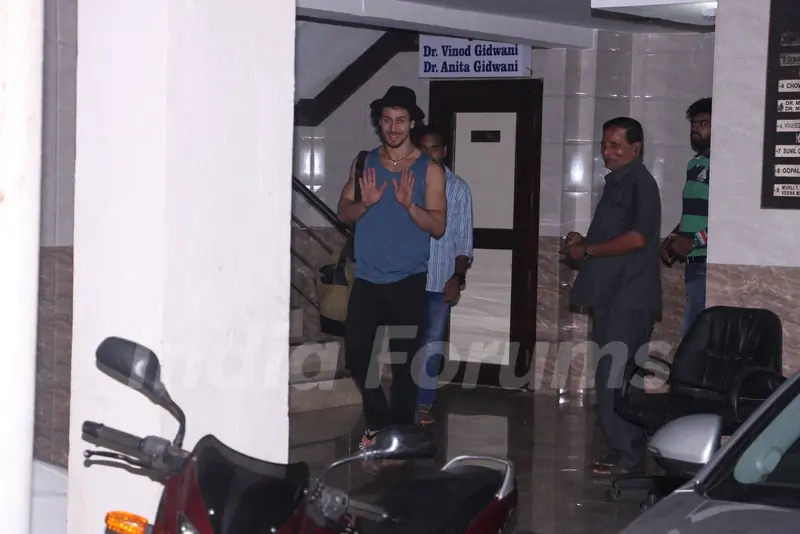 Tiger Shroff snapped in Bandra