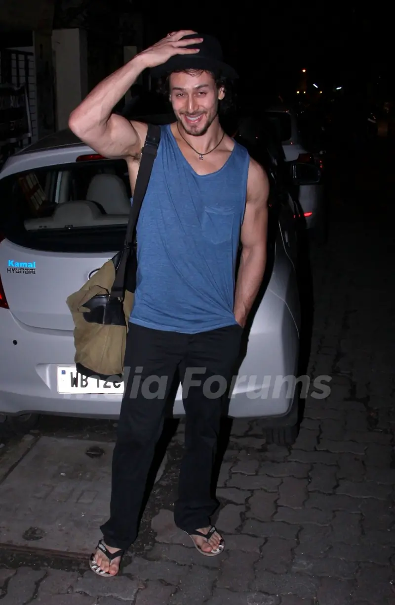 Tiger Shroff snapped in Bandra
