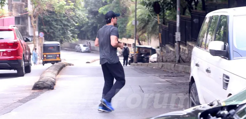 Sooraj Pancholi snapped outside his gym