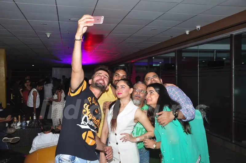 Jay Bhanushali and Mahhi Vij at Success Bash of 'The Voice India Kids'