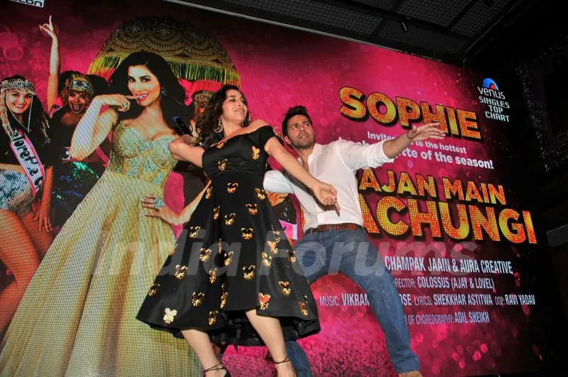 Varun Dhawan at Launch of Sophie Choudry's Song 'Sajan Main Nachungi'