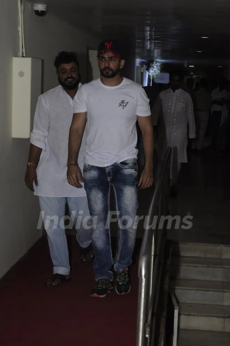 Jay Bhanushali at Prayer meet of Krushna Abhishek's father!