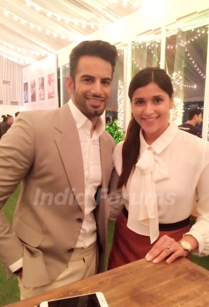 Mannara Chopra with Upen Patel