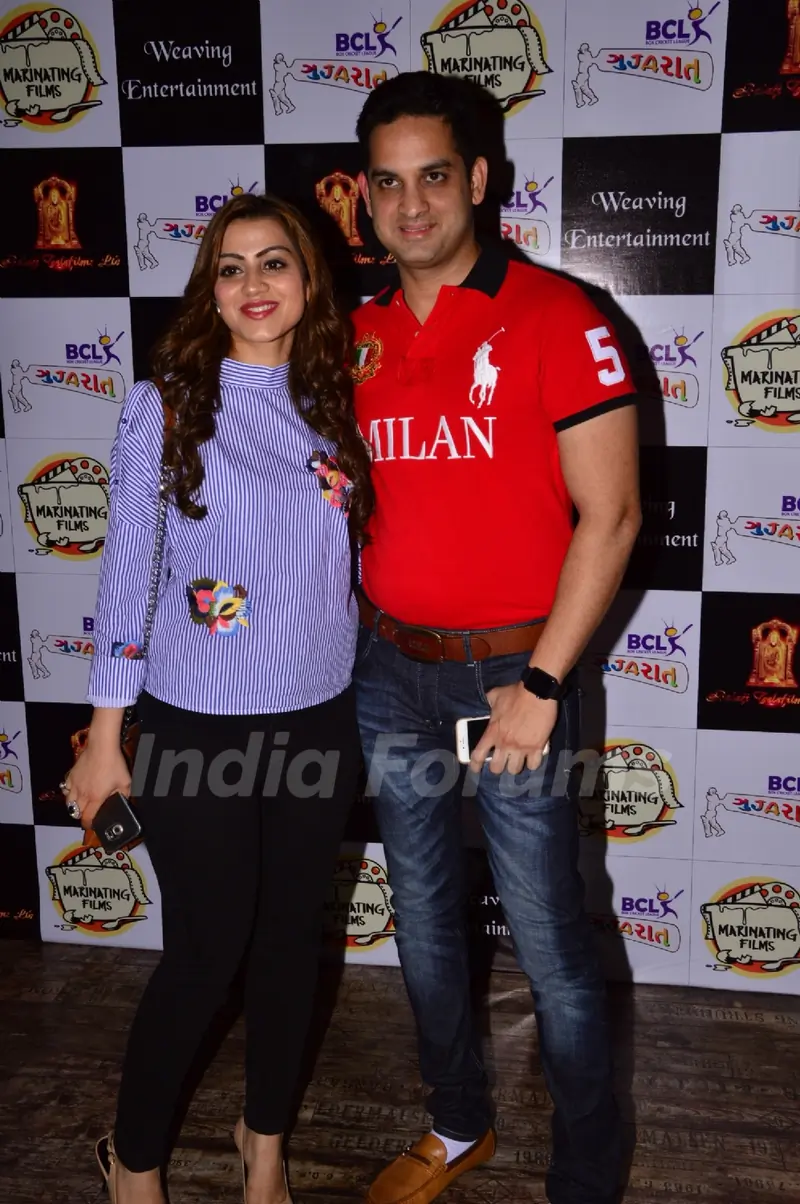 Vikas Kalantri with his wife at BCL Gujarat Bash!