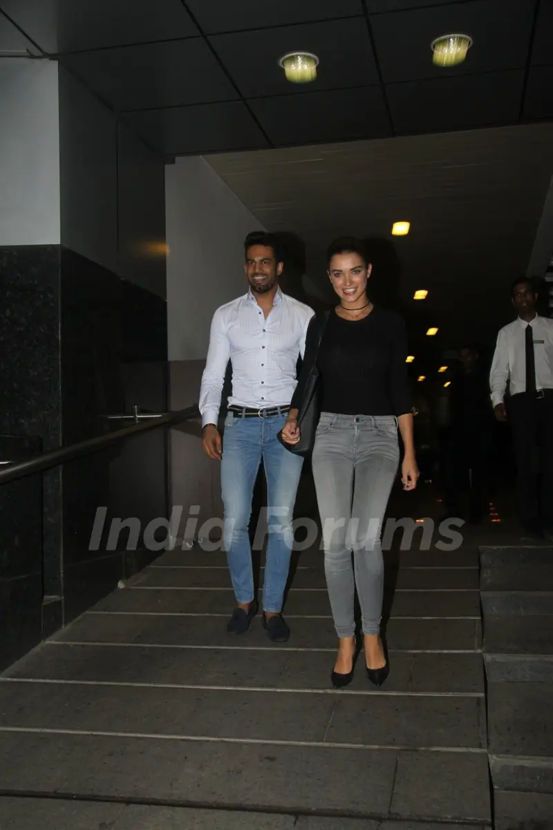 Upen and Amy snapped on a dinner date at Hakassan