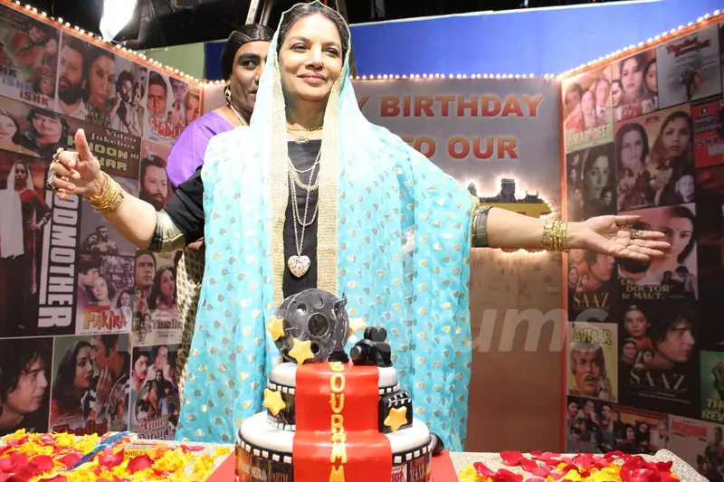 Shabana Azmi's birthday bash on the sets of Amma