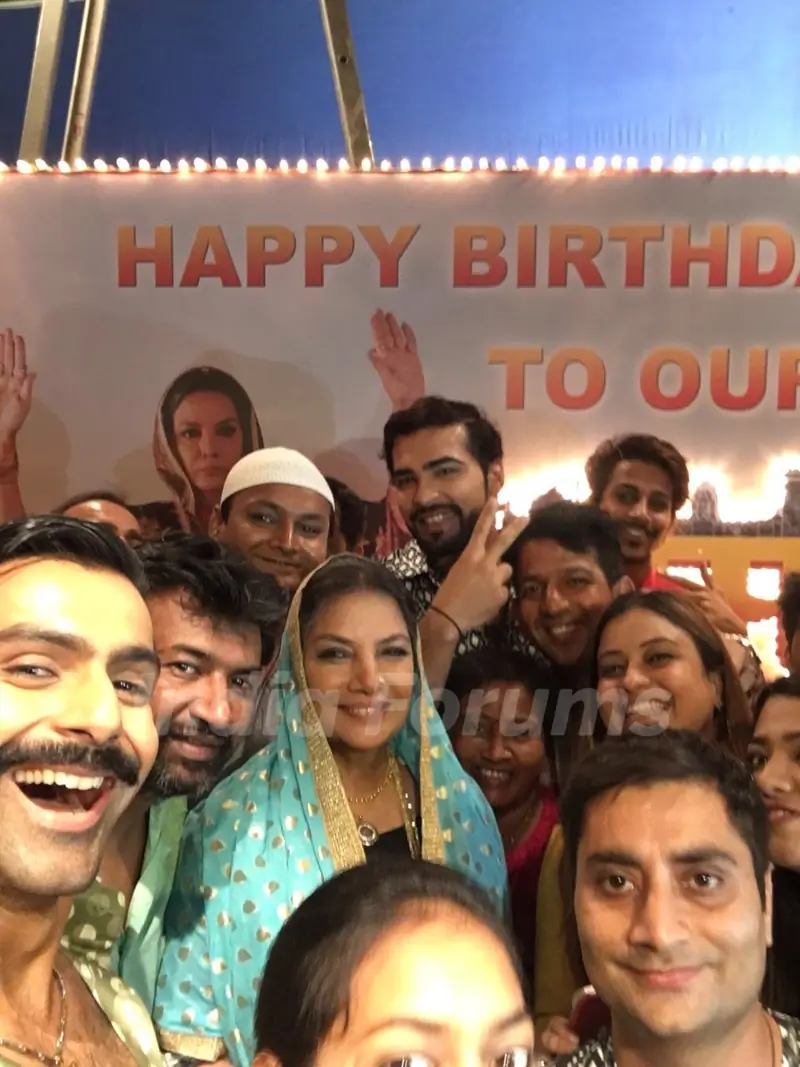 Celebs at Shabana Azmi's birthday bash on the sets of Amma