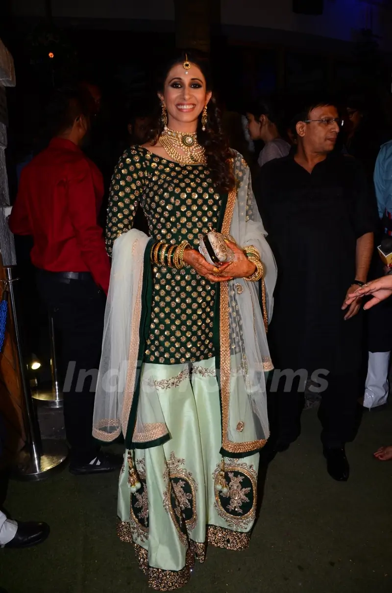Kishwer Merchant at her Sangeet Ceremony