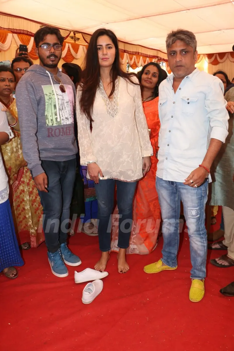 Katrina Kaif attends Anurag Basu's Durga Pooja