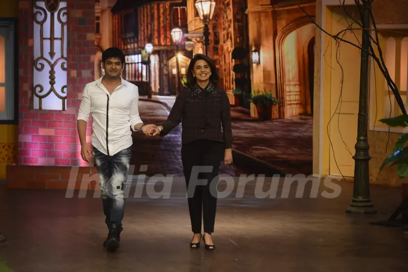 Rishi and Neetu Kapoor on the sets of 'The Kapil Sharma Show'