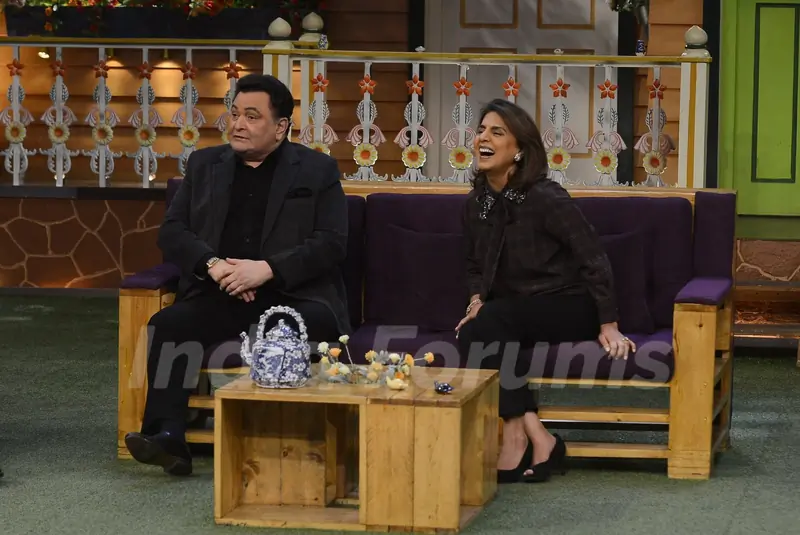 Rishi and Neetu Kapoor on the sets of 'The Kapil Sharma Show'