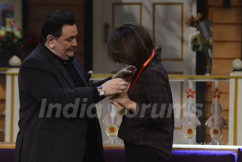 Rishi and Neetu Kapoor on the sets of 'The Kapil Sharma Show'