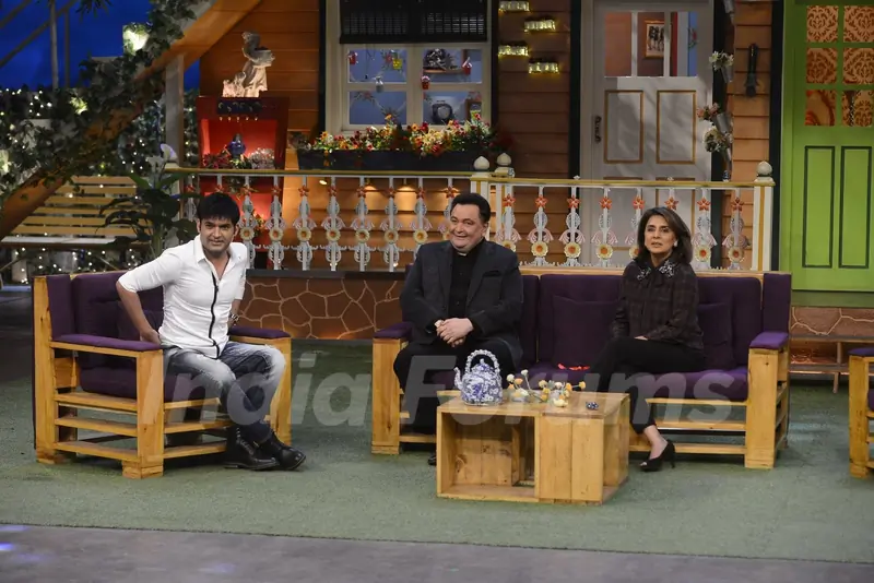 Rishi and Neetu Kapoor on the sets of 'The Kapil Sharma Show'