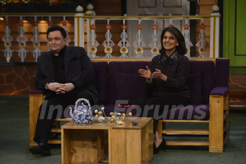 Rishi and Neetu Kapoor on the sets of 'The Kapil Sharma Show'