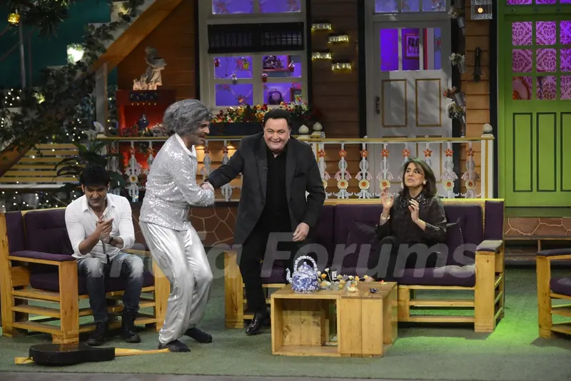 Rishi and Neetu Kapoor on the sets of 'The Kapil Sharma Show'