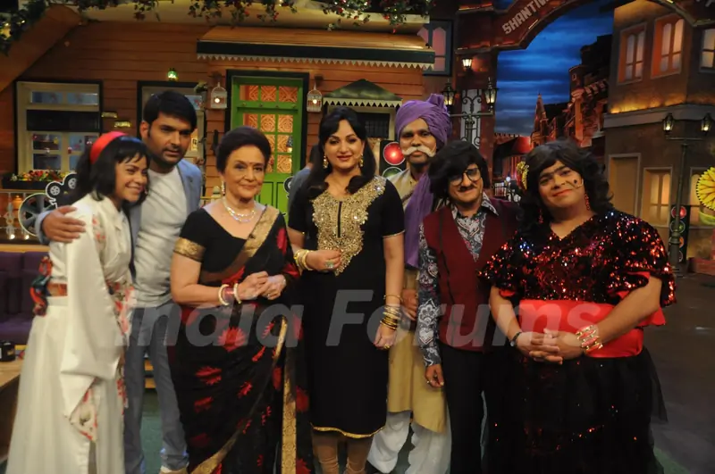 Asha Parekh and Helen on the sets of 'The Kapil Sharma Show'