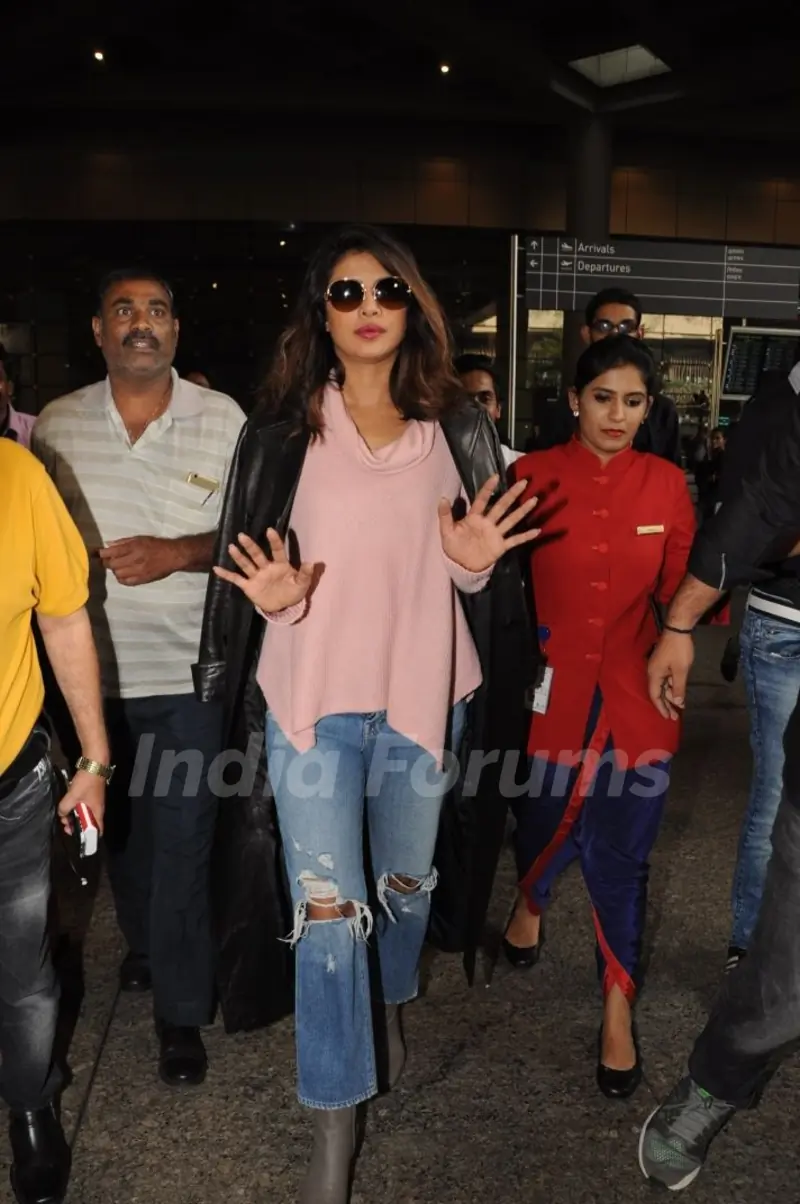 Priyanka Chopra in back in Mumbai