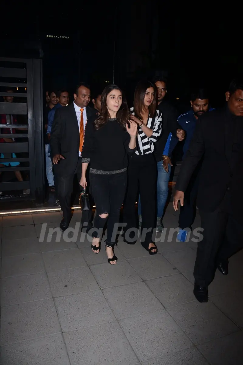 Priyanka Chopra - Alia Bhatt's Dinner Date