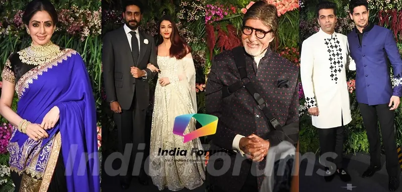 Bachchan's, SRK, Ranbir, Varun, Katrina and others at the Reception