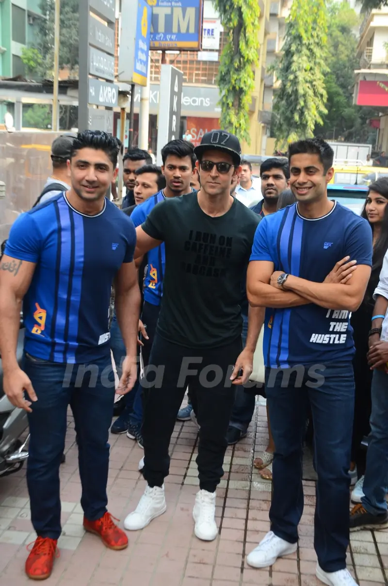 A dashing Hrithik Roshan at a Gym launch