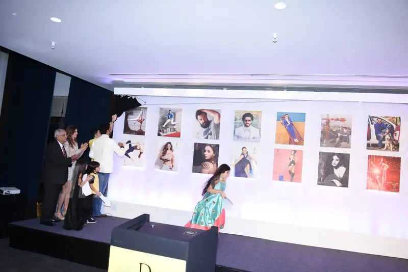 Abhishek Bachchan, Rekha, Sunny Leona at an event