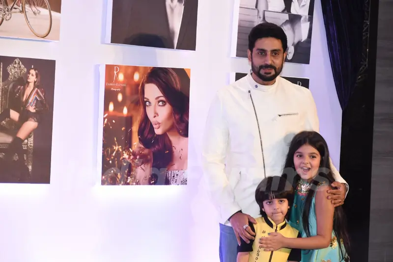 Abhishek Bachchan, Rekha, Sunny Leona at an event