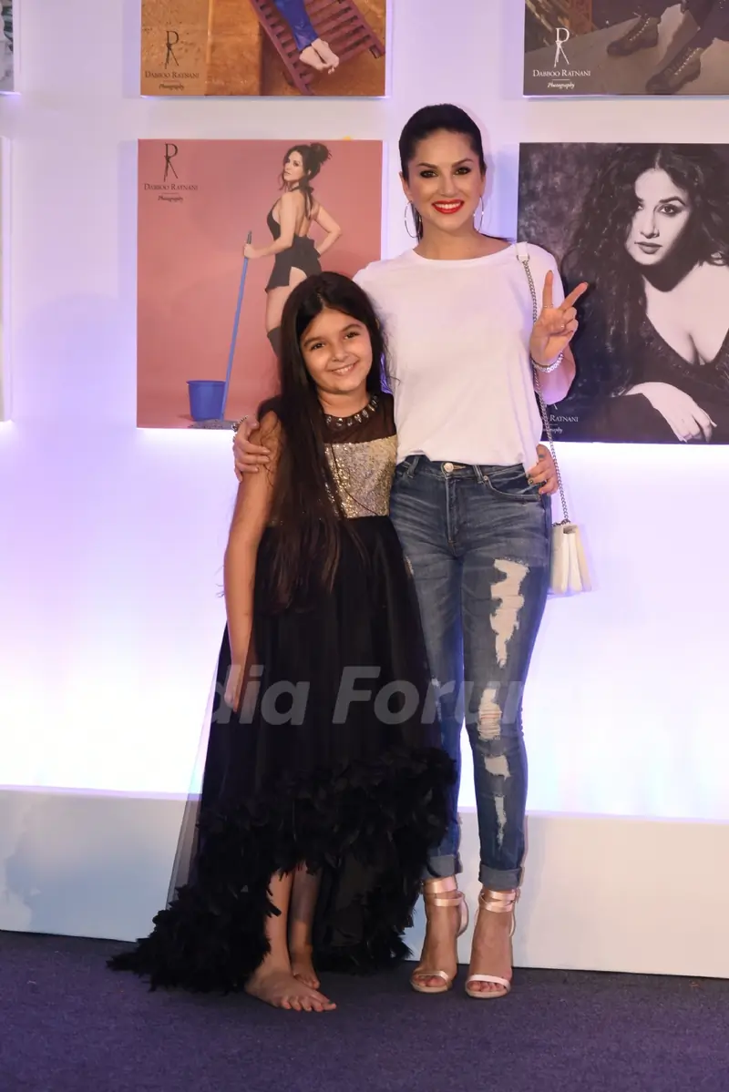 Abhishek Bachchan, Rekha, Sunny Leona at an event