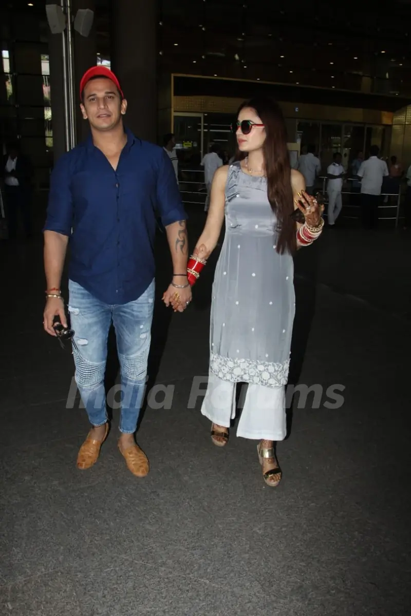Prince and Yuvika Snapped post Marriage