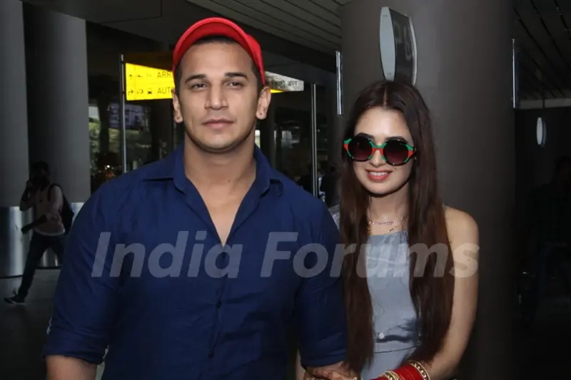 Prince and Yuvika Snapped post Marriage