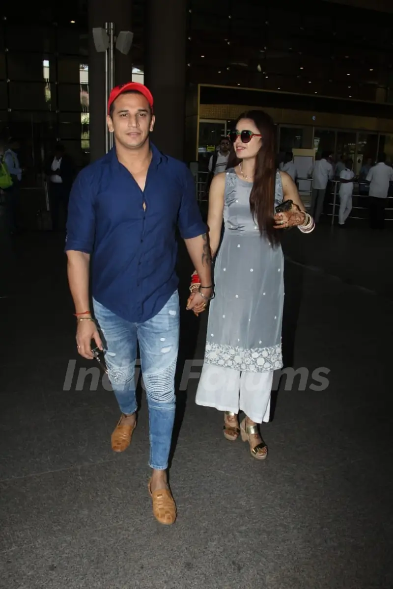 Prince and Yuvika Snapped post Marriage