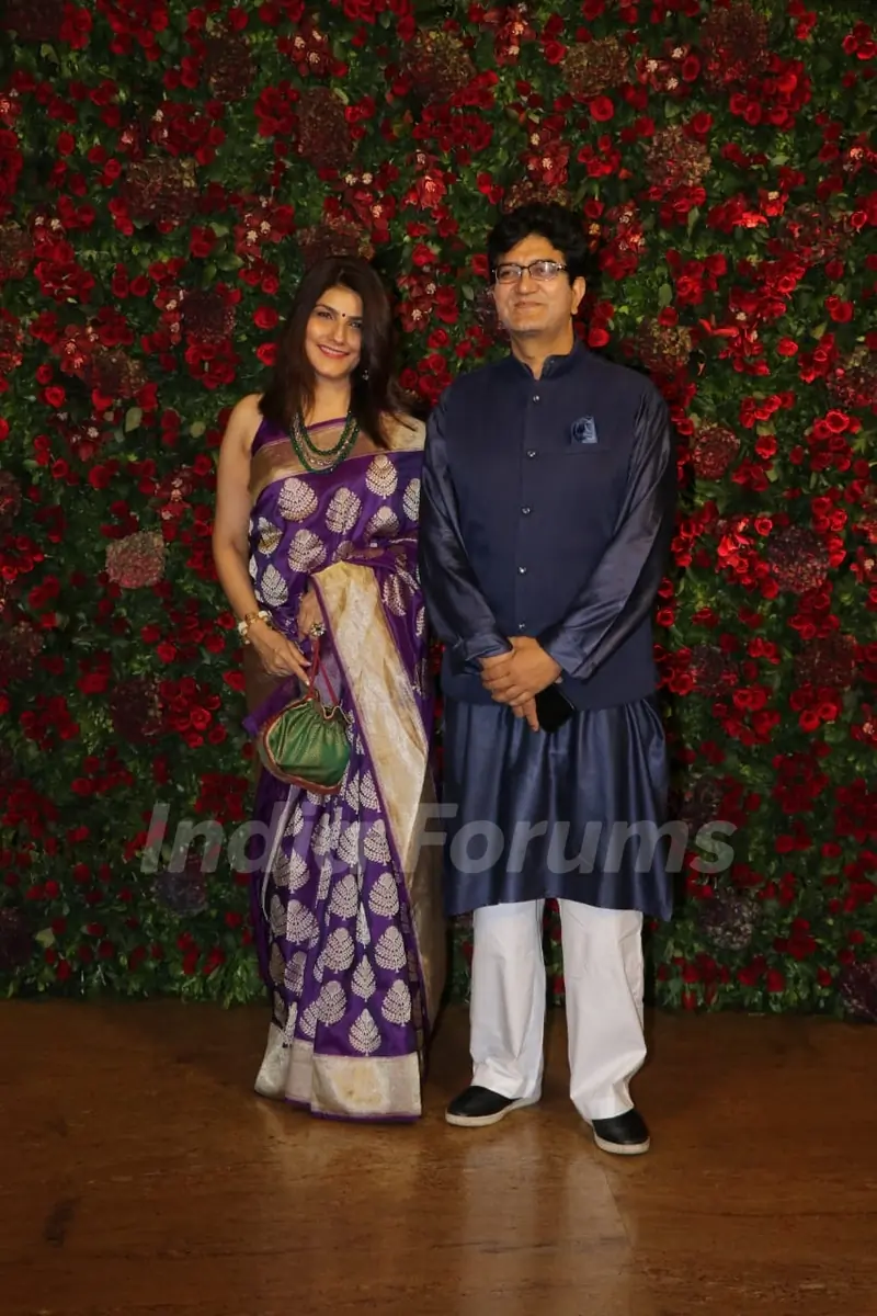 Prasoon Joshi at Ranveer Deepika Wedding Reception Mumbai