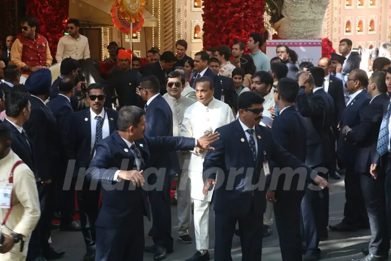 Mukesh Ambani at Isha Ambani-Anand Piramal Wedding