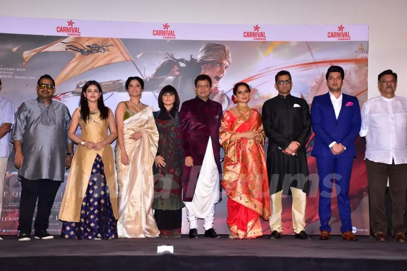 Shankar Mahadevan, Mishti, Ankita Lokhande, Kangana Ranaut at Manikarnika trailer launch