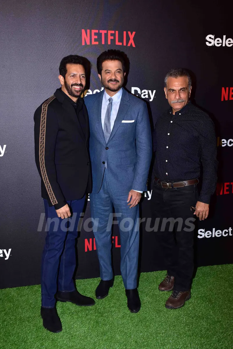 Anil Kapoor with Kabir Khan and Pavan Malhotra snapped at Netflix's screening of Selection Day
