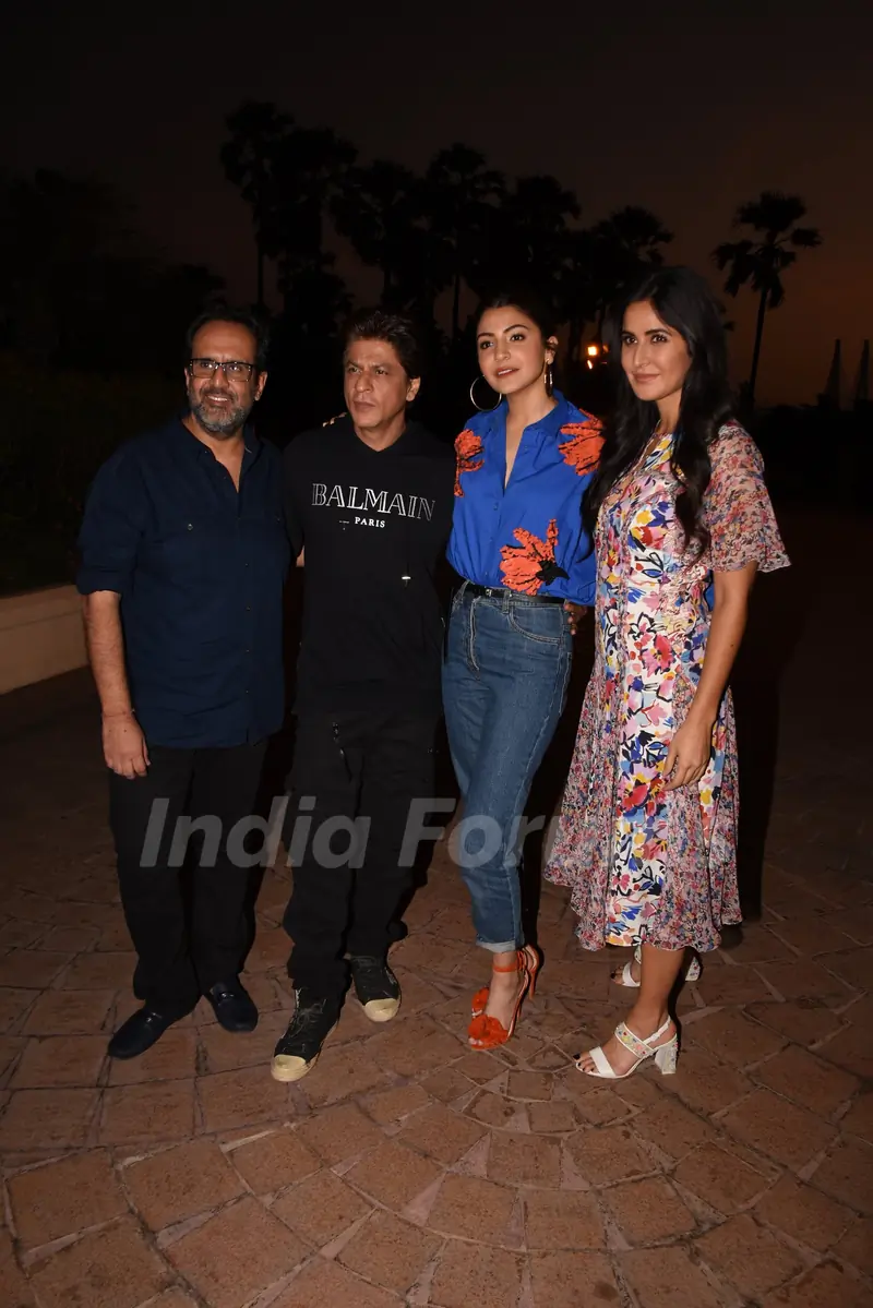 Shah Rukh Khan, Anushka Sharma, Katrina Kaif and Aanand L Rai spotted during Zero's Promotions